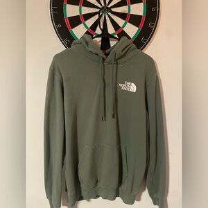 The North Face green hoodie